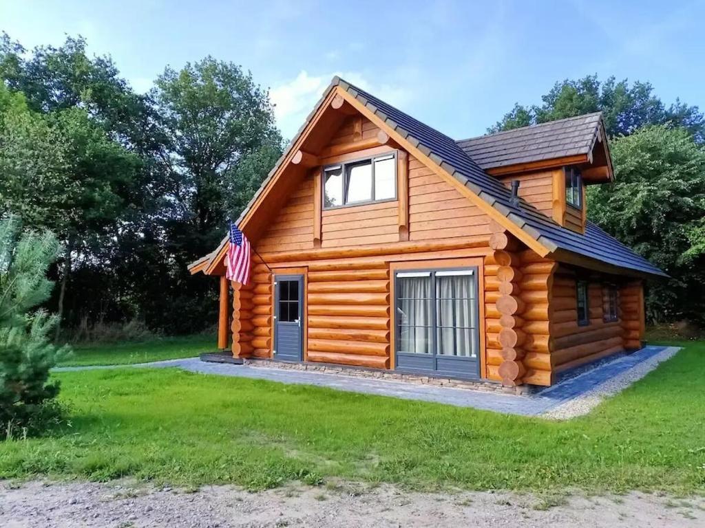 Unieke Houten Villa Met Sauna In Twente - 5P Den Ham Exterior photo
